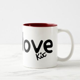 beker van liefde. tweekleurige koffiemok