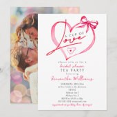 Beker van Liefde Uniek Script Thee Koffie Bruidsfe Kaart (Voorkant / Achterkant)