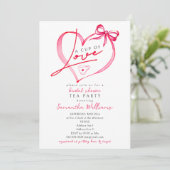 Beker van Liefde Uniek Script Thee Koffie Bruidsfe Kaart (Staand voorkant)