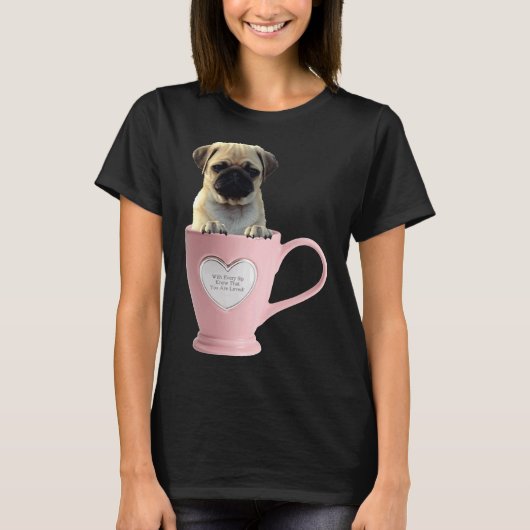 Beker van Pug L Classic T-Shirt 2 (Voorkant)