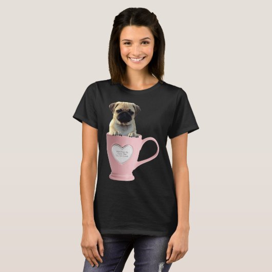 Beker van Pug L Classic T-Shirt 2 (Voorkant volledig)