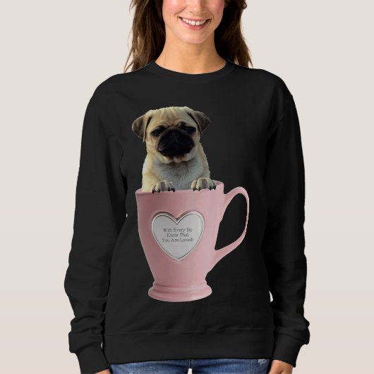 Beker van Pug L Classic T-Shirt 2 (Voorkant)
