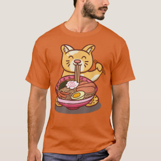 Beker van ramen katten die noedels eten grappige n t-shirt