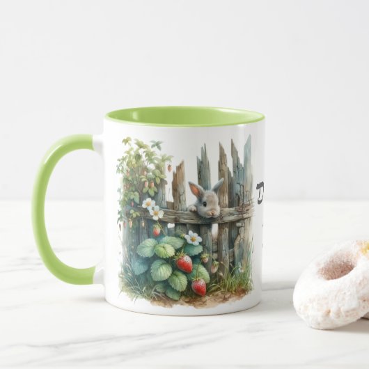 Beker van schattigheid Bunny Mok (Met donut)
