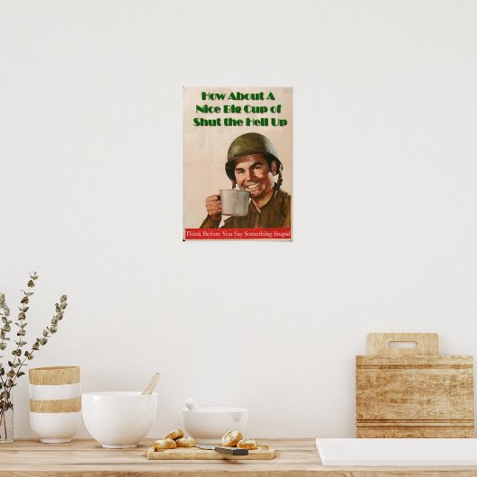 Beker van STHU Poster (Keuken)