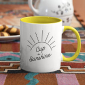 Beker van Sunshine Summer Vibe Modern Mindfulness  Mok