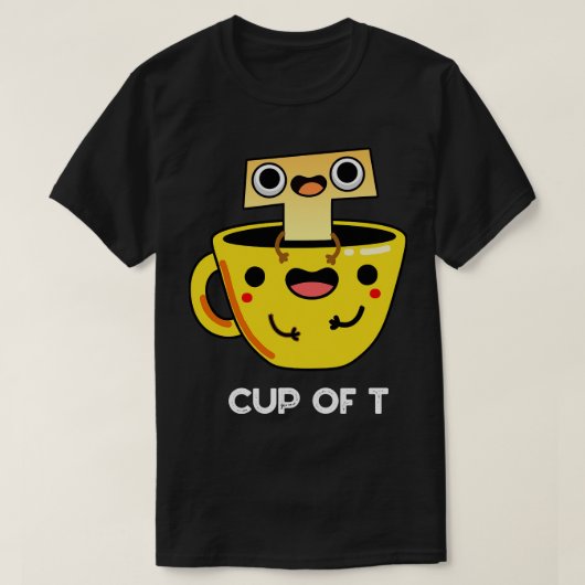 Beker van T Cute Alphabet Tea Pun T-shirt (Design voorkant)
