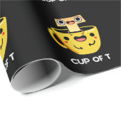 Beker van T Funny Alphabet Tea Pun Dark BG Cadeaupapier (Rol Hoek)