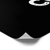 Beker van T Funny Alphabet Tea Pun Dark BG Poster (Hoek)