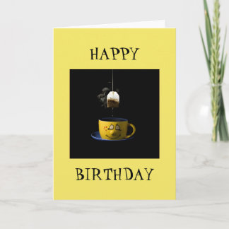 Beker van Tea Birthday Card Kaart