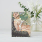 Beker van Tea door Mary Cassatt,  impressionisme Briefkaart (Staand voorkant)