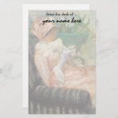 Beker van Tea door Mary Cassatt, impressionisme Briefpapier (Voorkant / Achterkant)