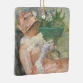 Beker van Tea door Mary Cassatt,  impressionisme Keramisch Ornament (Rechts)