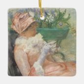 Beker van Tea door Mary Cassatt,  impressionisme Keramisch Ornament (Voorkant)