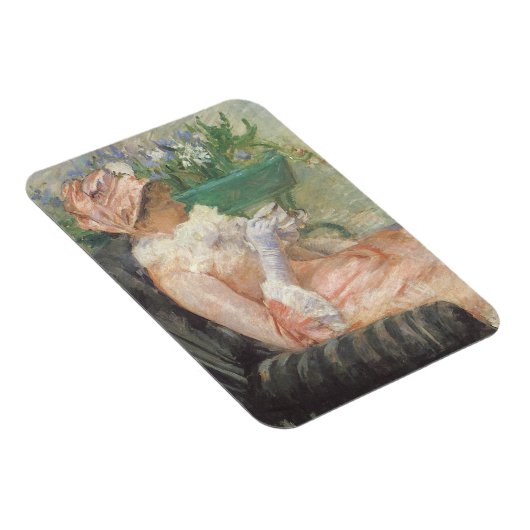 Beker van Tea door Mary Cassatt,  impressionisme Magneet (Rechterzijde)