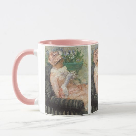 Beker van Tea door Mary Cassatt,  impressionisme Mok (Links)