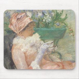 Beker van Tea door Mary Cassatt,  impressionisme Muismat