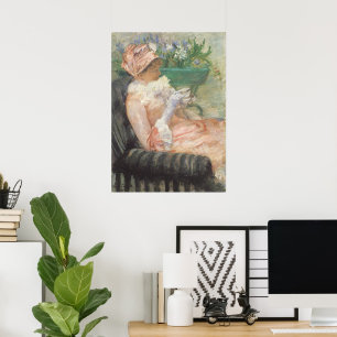 Beker van Tea door Mary Cassatt, impressionisme Poster