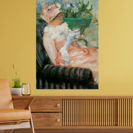 Beker van Tea door Mary Cassatt,  impressionisme Poster