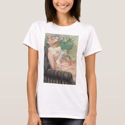 Beker van Tea door Mary Cassatt, impressionisme T-shirt (Voorkant)