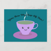 Beker van Tea Feestdagenkaart (Voorkant)