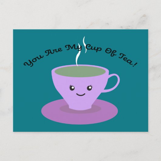 Beker van Tea Feestdagenkaart (Voorkant)