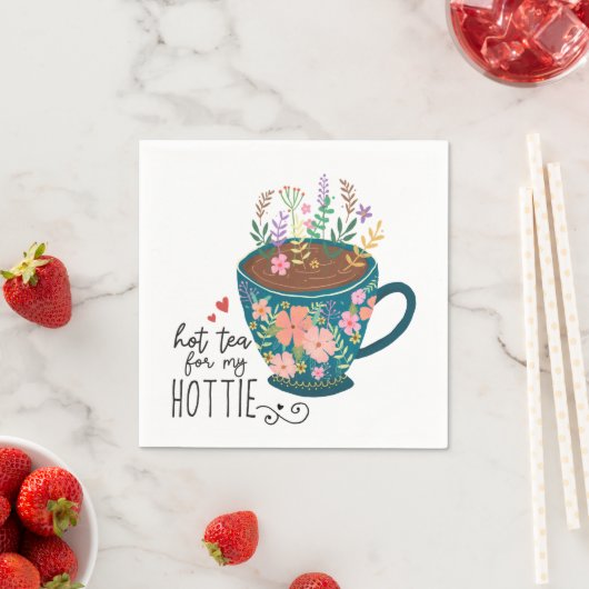 Beker van Tea Floral Quote  Servet (Insitu)
