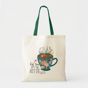 Beker van Tea Floral Quote Tote Bag