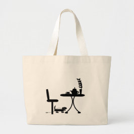 Beker van Tea Grote Tote Bag