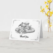 Beker van Tea Hartelijk dank Kaart (Gele Bloem)