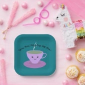 Beker van Tea Papieren Bordje (Feest)