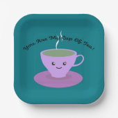 Beker van Tea Papieren Bordje (Voorkant)