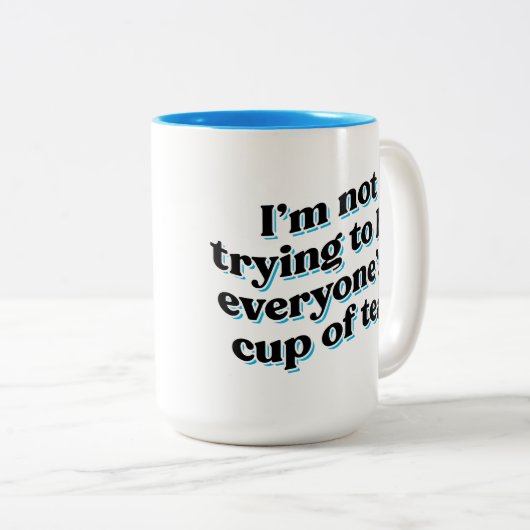 Beker van Tea Tweekleurige Koffiemok (Voorkant rechts)