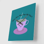 Beker van Tea Vierkante Klok (Hoek)