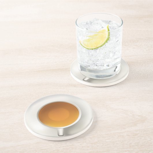 Beker van Tea Zandsteen Onderzetter (Zijkant)