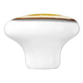 Beker van warme koffie. keramische knop (Zijkant)