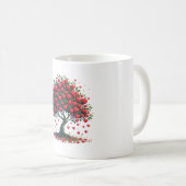 Beker versierd met vruchten van liefde koffiemok (Voorkant rechts)