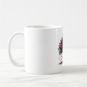Beker versierd met vruchten van liefde koffiemok (Links)