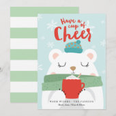 Beker vol blijdschap feestdagenkaart (Voorkant / Achterkant)