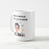 Beker voor de Professionele Uitsteller Koffiemok (Voorkant links)