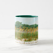 Beker voor een lange wandeling. tweekleurige koffiemok (Center)