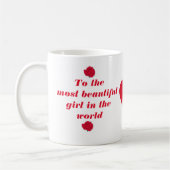 Beker Voor Het Mooiste Meisje Ter Wereld Koffiemok (Links)
