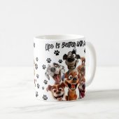 Beker voor hondenliefhebbers koffiemok (Voorkant rechts)
