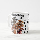 Beker voor hondenliefhebbers koffiemok (Voorkant links)