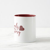 Beker voor koppels | Valentijns cadeau idee Mok (Midden)