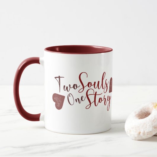 Beker voor koppels | Valentijns cadeau idee Mok (Met donut)