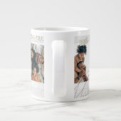 Beker voor papa-held | 3 foto-collage mok cadeau (Achterkant)