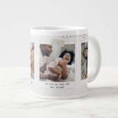 Beker voor papa-held | 3 foto-collage mok cadeau (Voorkant rechts)