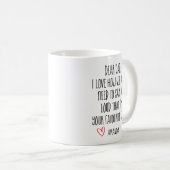 Beker voor vader, favoriete kind, gepersonaliseerd koffiemok (Voorkant rechts)