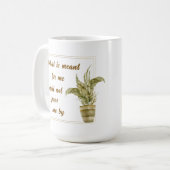 Beker 'Wat voor mij is Bestemd' Koffiemok (Voorkant links)